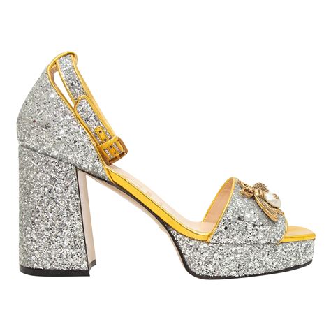 gucci soko glitter platform sandals|gucci platform sandals.